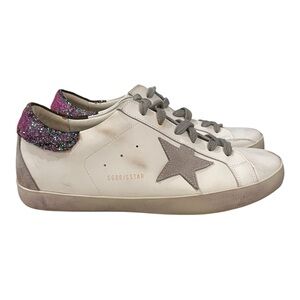 Golden Goose Superstar Glitter Leather Low Top Size 41 / US Women’s 11